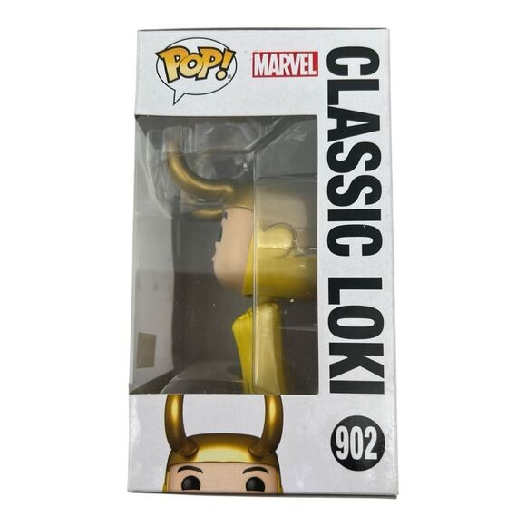 NWT Funko Pop! Marvel Classic Loki Bobble Head 902 Box Lunch Exclusive - Picture 4 of 6